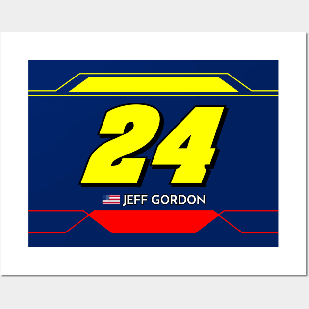 Jeff Gordon #24 NASCAR Design Wall Art by AR Designs 